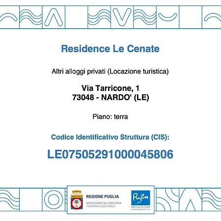 Casa vacanze Le Cenate *